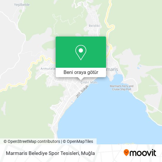 Marmaris Belediye Spor Tesisleri harita