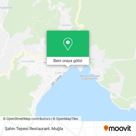 Şahin Tepesi Restaurant harita