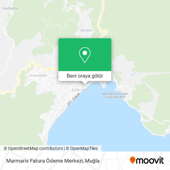 Marmaris Fatura Ödeme Merkezi harita
