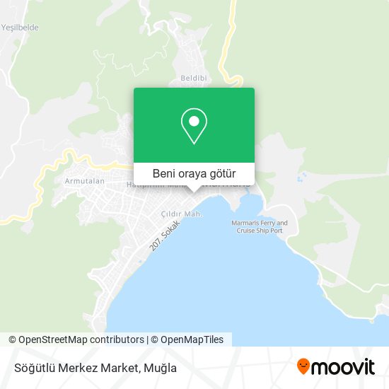 Söğütlü Merkez Market harita