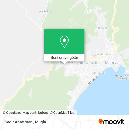 Sedir Apartmanı harita