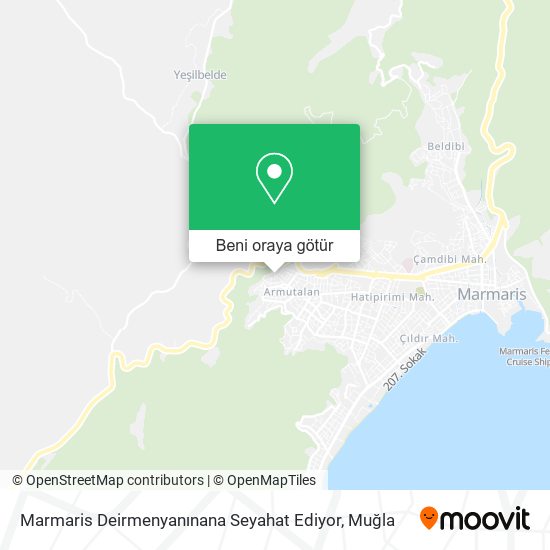 Marmaris Deirmenyanınana Seyahat Ediyor harita