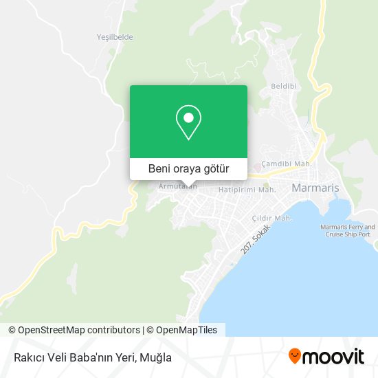 Rakıcı Veli Baba'nın Yeri harita
