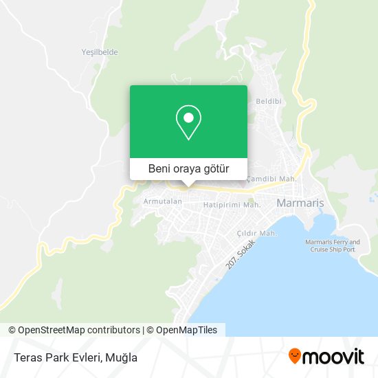 Teras Park Evleri harita
