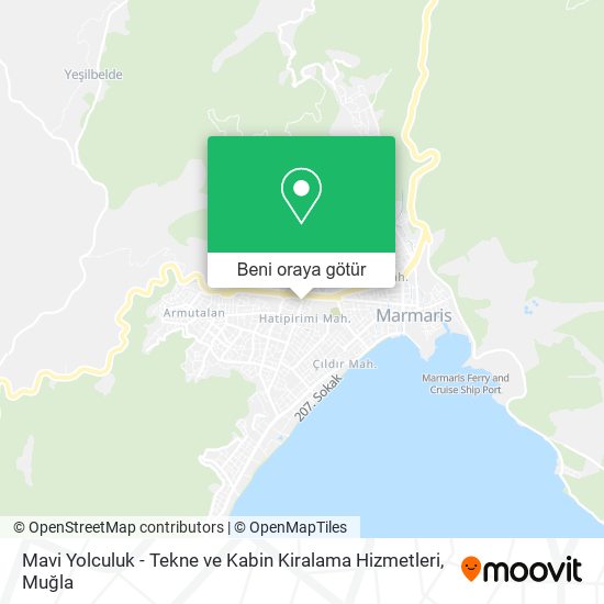 Mavi Yolculuk - Tekne ve Kabin Kiralama Hizmetleri harita