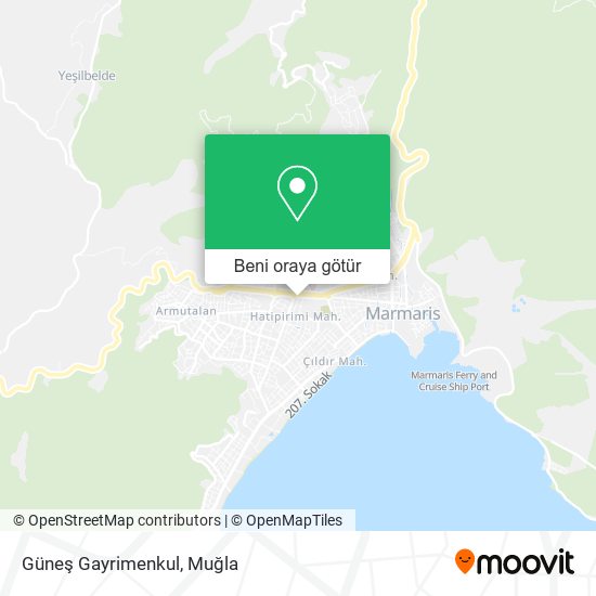 Güneş Gayrimenkul harita