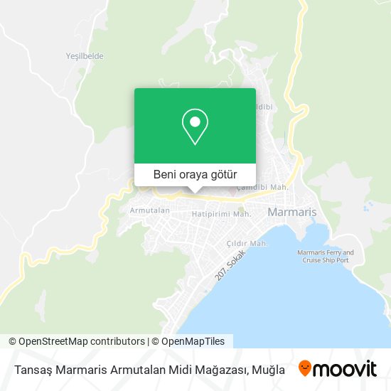 Tansaş Marmaris Armutalan Midi Mağazası harita