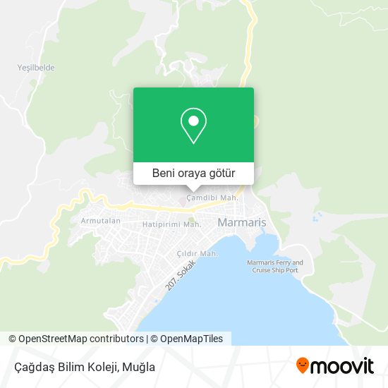 Çağdaş Bilim Koleji harita