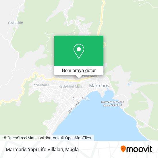 Marmaris Yapı Life Villaları harita