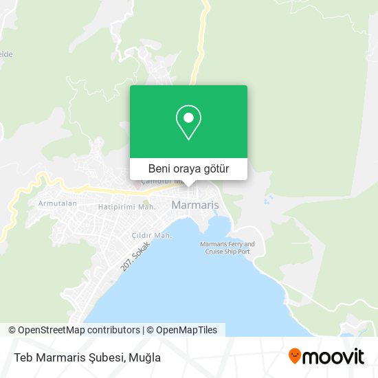 Teb Marmaris Şubesi harita