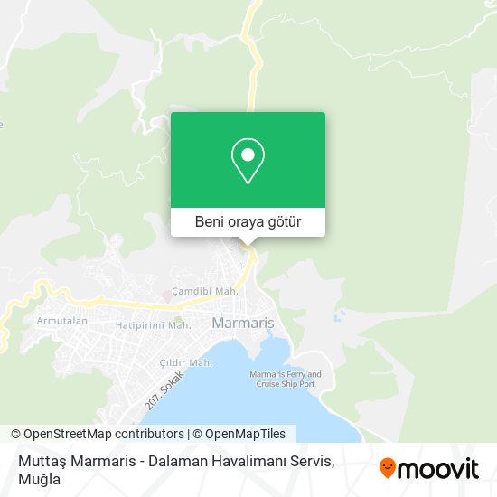 Muttaş Marmaris - Dalaman Havalimanı Servis harita