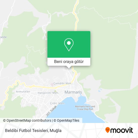 Beldibi Futbol Tesisleri harita