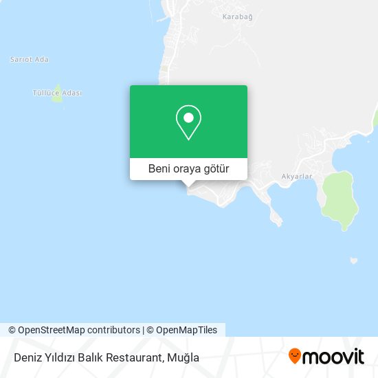 Deniz Yıldızı Balık Restaurant harita