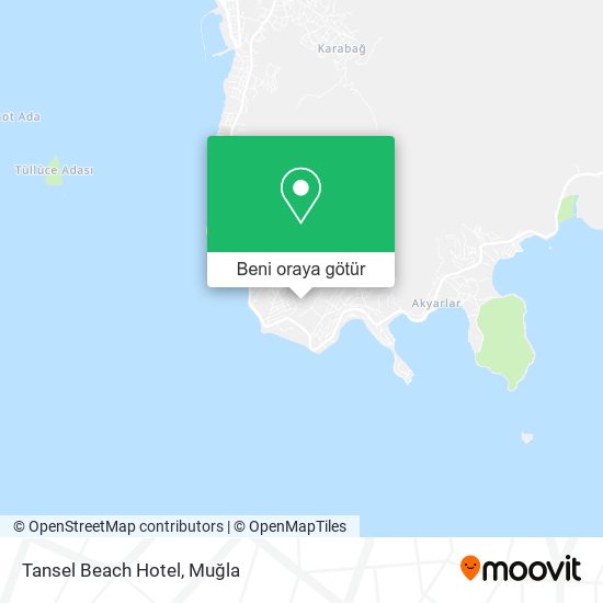 Tansel Beach Hotel harita