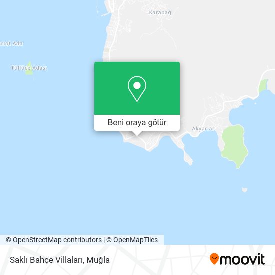 Saklı Bahçe Villaları harita