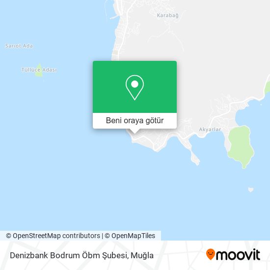 Denizbank Bodrum Öbm Şubesi harita