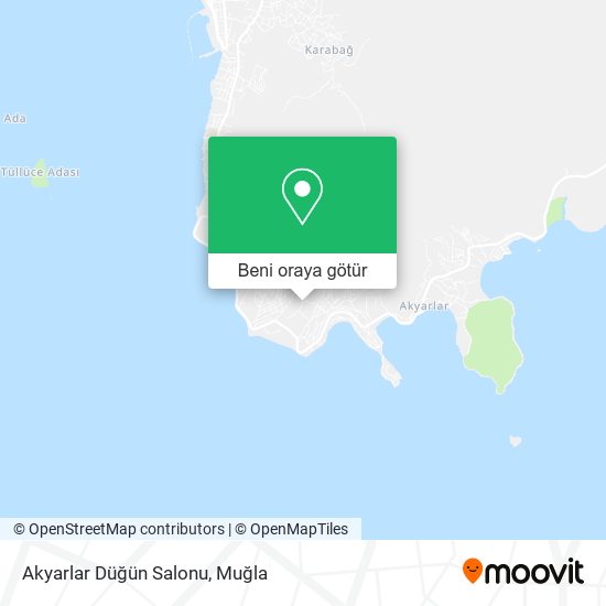 Akyarlar Düğün Salonu harita