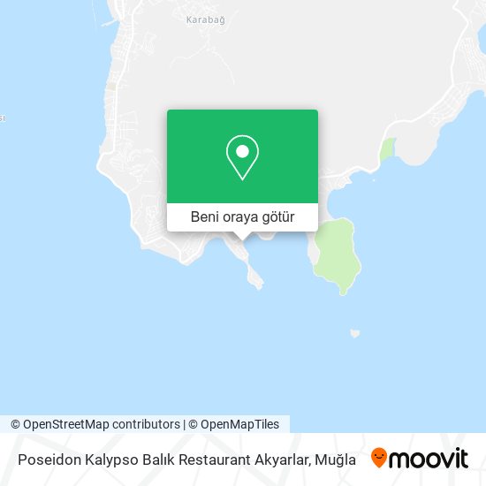 Poseidon Kalypso Balık Restaurant Akyarlar harita