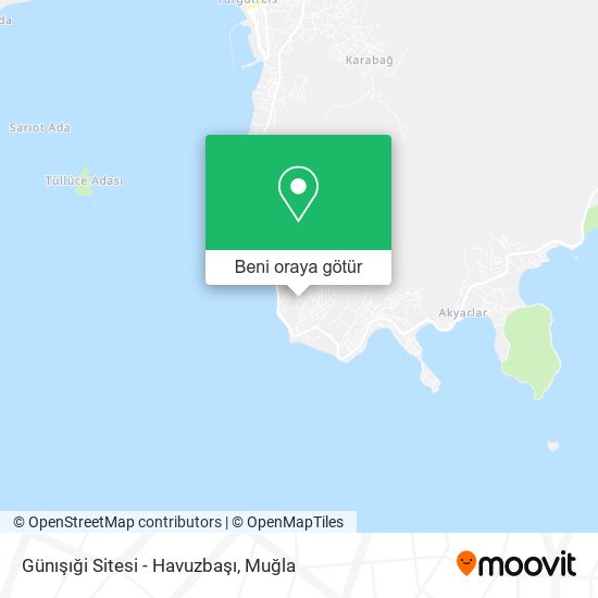Günışıği Sitesi - Havuzbaşı harita
