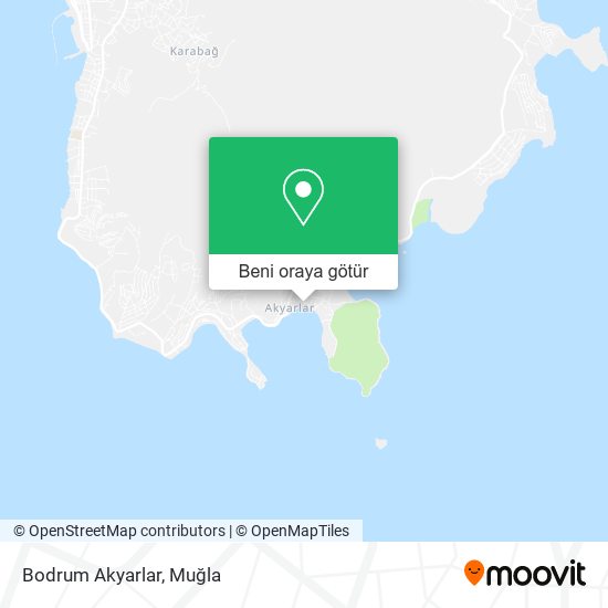 Bodrum Akyarlar harita