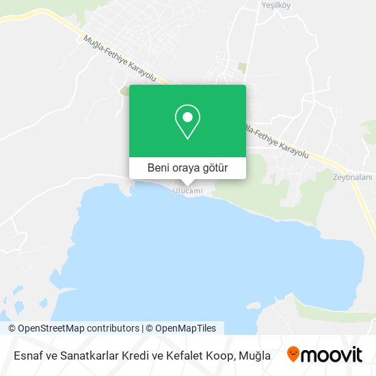 Esnaf ve Sanatkarlar Kredi ve Kefalet Koop harita