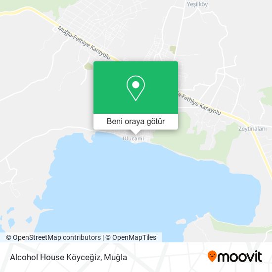 Alcohol House Köyceğiz harita