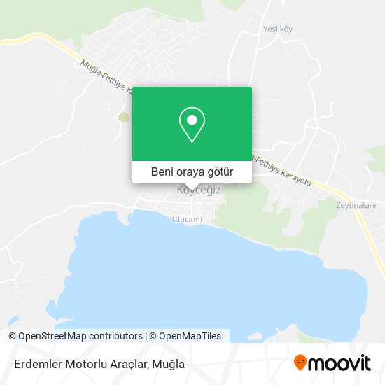 Erdemler Motorlu Araçlar harita
