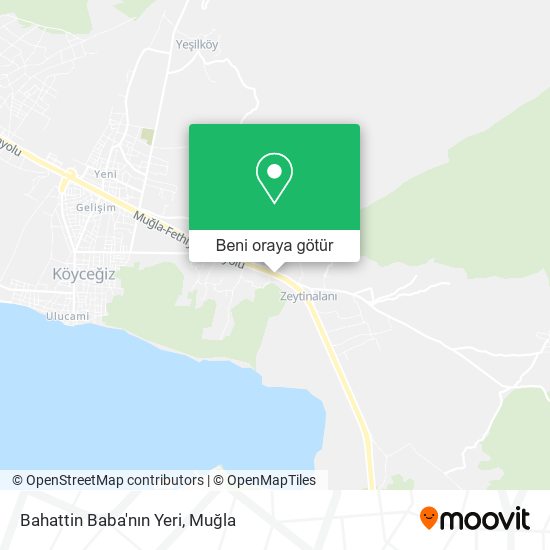 Bahattin Baba'nın Yeri harita