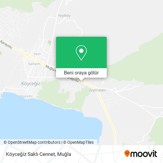 Köyceğiz Saklı Cennet harita
