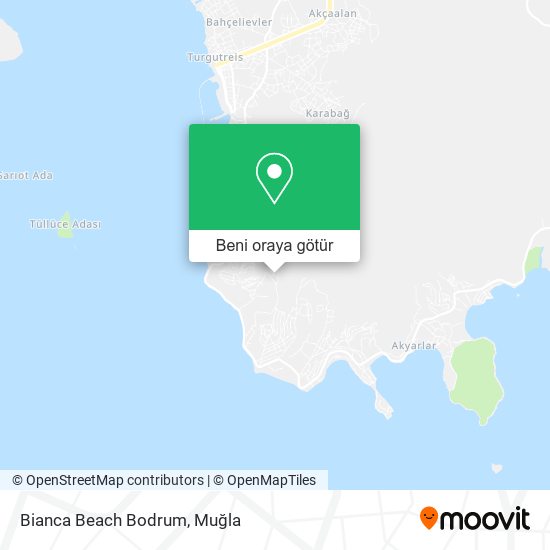 Bianca Beach Bodrum harita