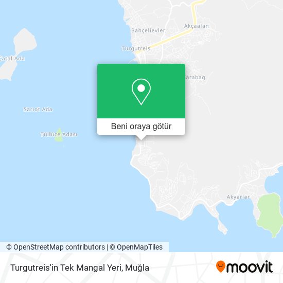 Turgutreis'in Tek Mangal Yeri harita