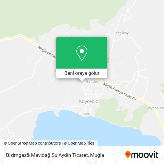 Bizimgaz& Mavidağ Su Aydin Ticaret harita