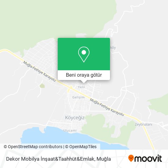 Dekor Mobilya İnşaat&Taahhüt&Emlak harita