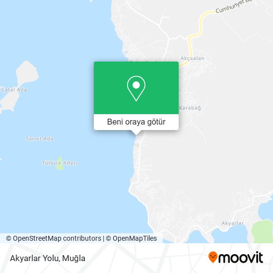 Akyarlar Yolu harita