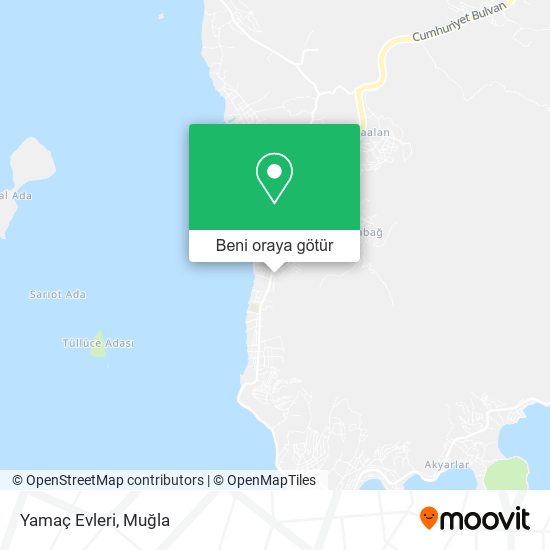 Yamaç Evleri harita