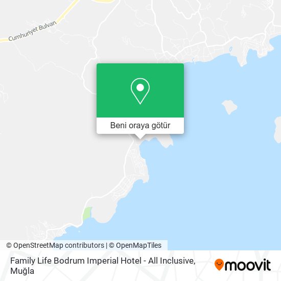Family Life Bodrum Imperial Hotel - All Inclusive harita