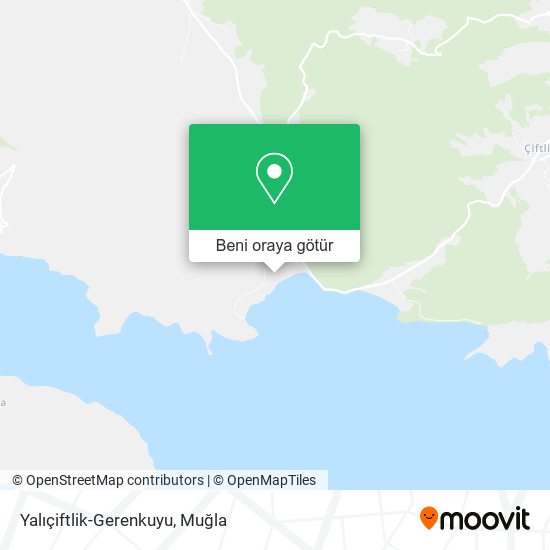 Yalıçiftlik-Gerenkuyu harita