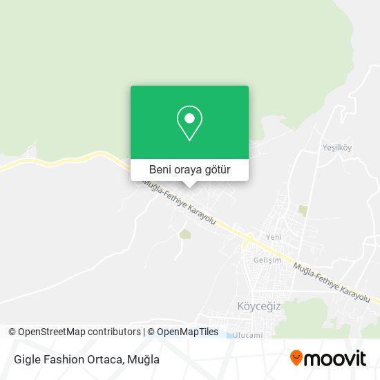 Gigle Fashion Ortaca harita