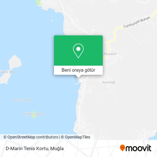 D-Marin Tenis Kortu harita