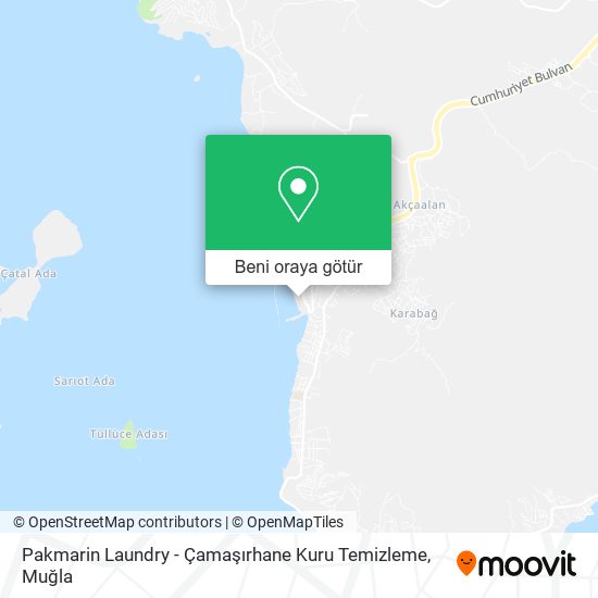 Pakmarin Laundry - Çamaşırhane Kuru Temizleme harita