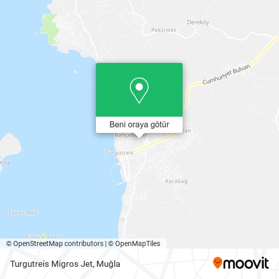 Turgutreis Migros Jet harita