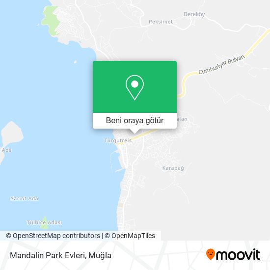 Mandalin Park Evleri harita