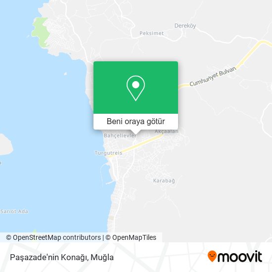 Paşazade'nin Konağı harita