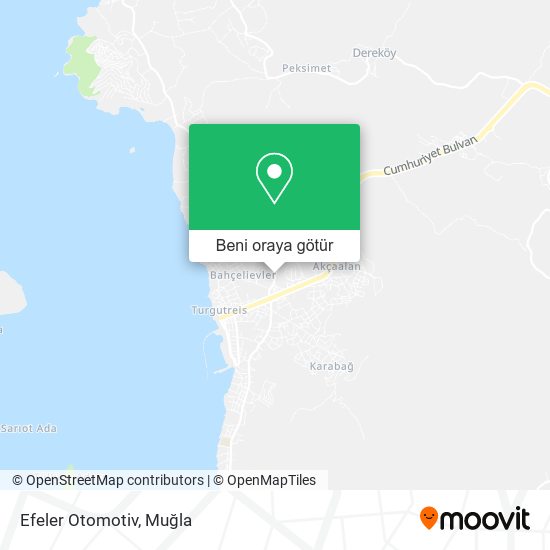 Efeler Otomotiv harita