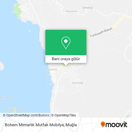 Bohem Mimarlık Mutfak Mobilya harita