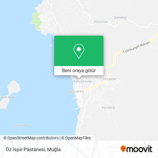 Öz İspir Pastanesi harita