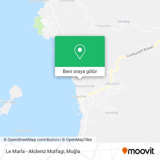 Le Marla - Akdeniz Mutfagi harita