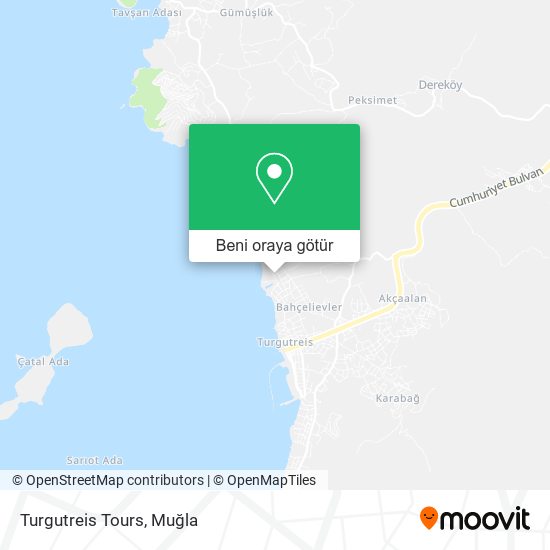 Turgutreis Tours harita