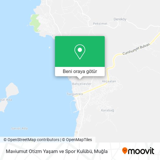 Maviumut Otizm Yaşam ve Spor Kulübü harita