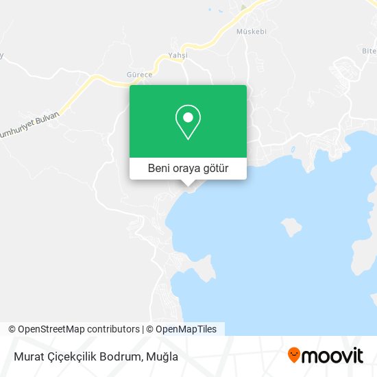 Murat Çiçekçilik Bodrum harita